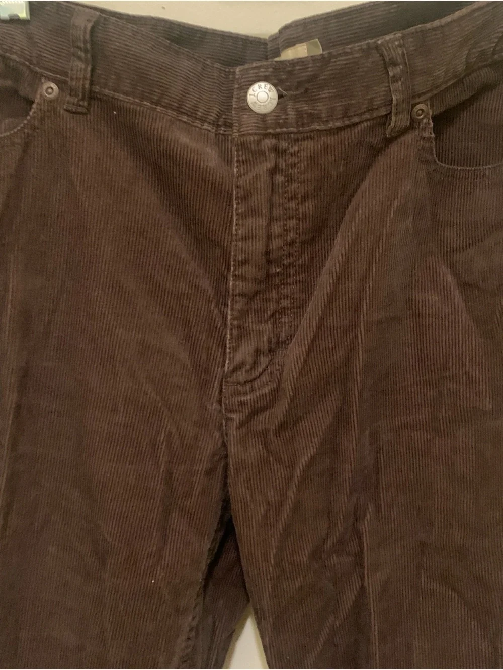 JCrew  women’s size TALL 10 Brown Corduroy Pants - Classic Straight Fit 34 insea